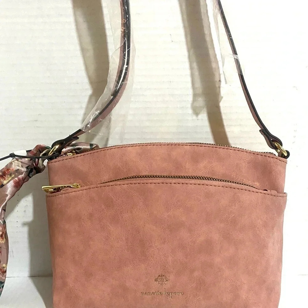 Nanette lepore faux suede crossbody handbag - Picture 5 of 9